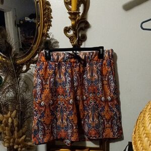 SHEIN Multicolor Paisley Print Shorts